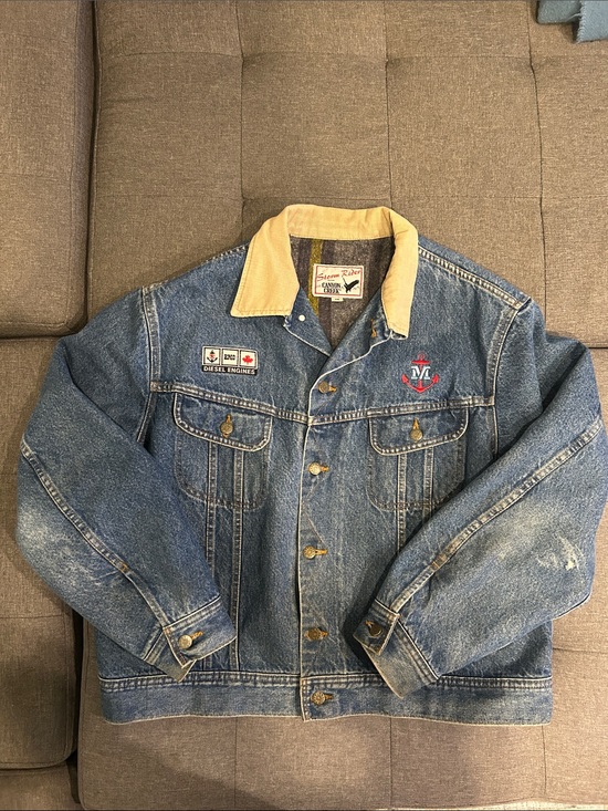 Canyon Creek Other - Vintage Storm Rider by Canyon Creek Blanket Lined Denim Jean Jacket Size 48 XL